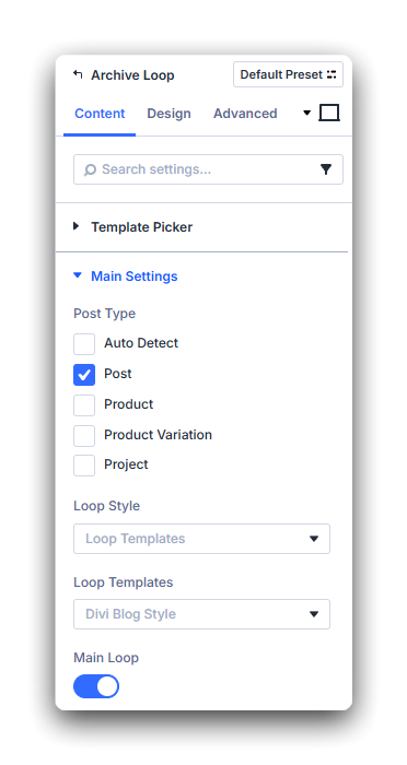 Configure the Archive Loop for Posts