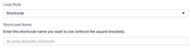 Divi Loop Layout shorcode option