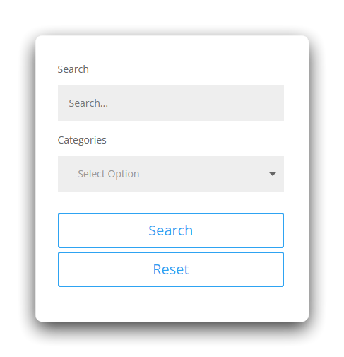 Configured filter posts module