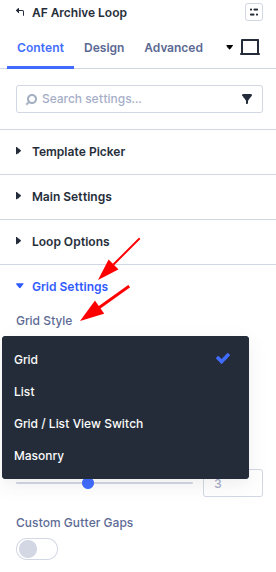Grid Style