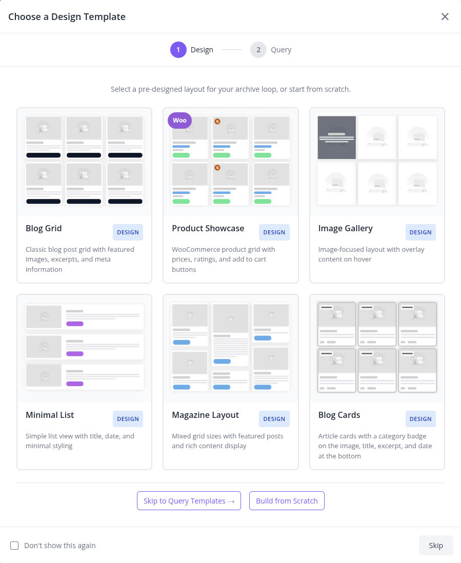 Template Picker