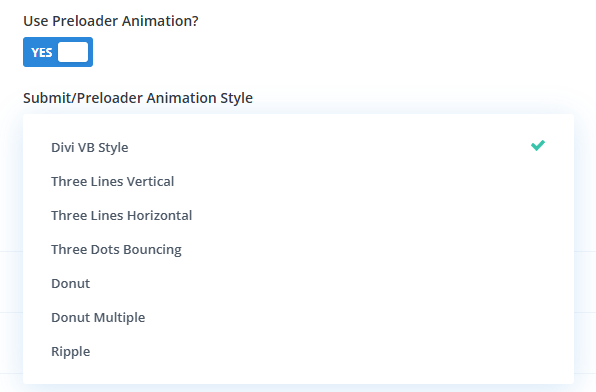 Form Preloader Options