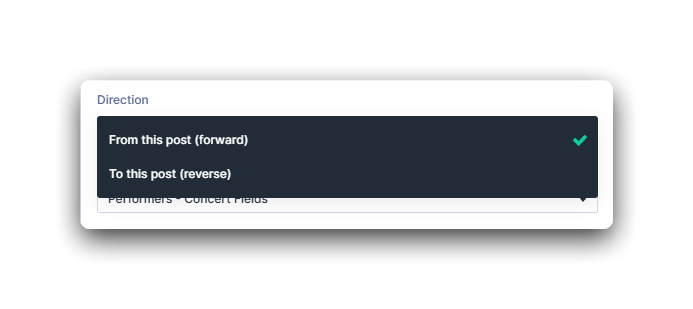 Selecting Relationship Direction in Loop Extender