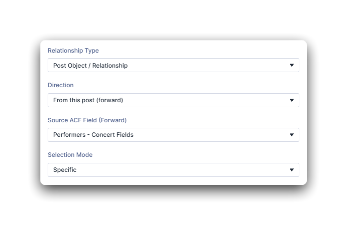 Selecting Post Object / Relationship in Loop Extender