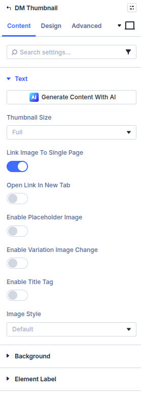 Thumbnail module