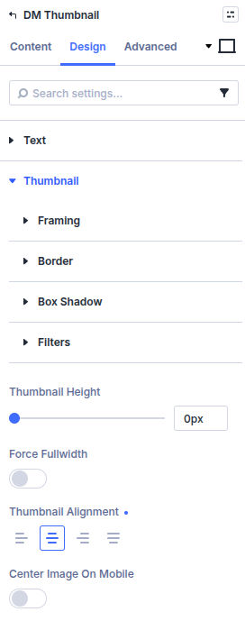 Design options