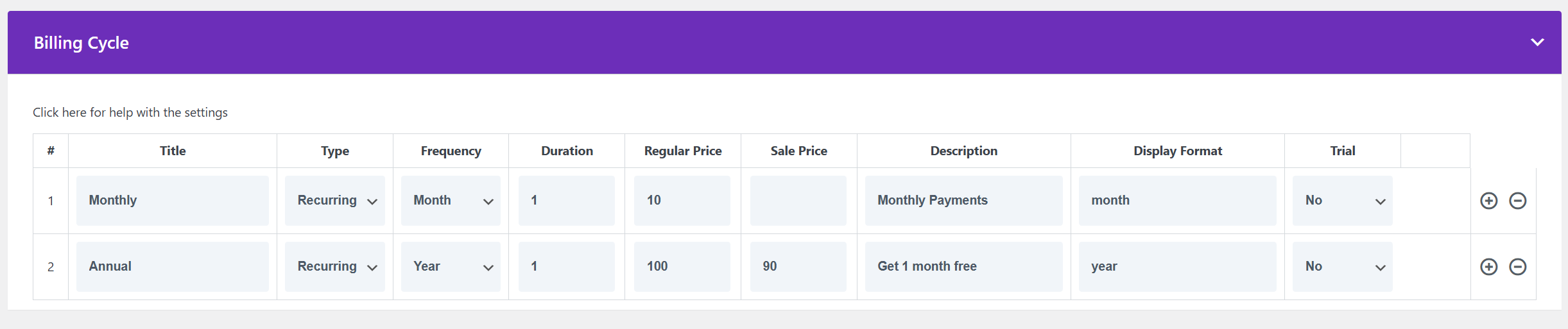 Membership Billing Cycle