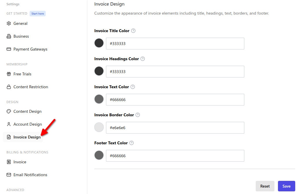 Invoice Design